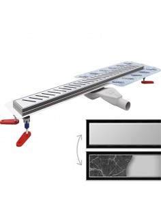 Odpływ liniowy 120 cm Wiper New Premium kratka Revers zestaw 1