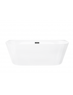 Wanna przyścienna wolnostojąca Corsan E029 Mono 150 cm z wykończeniem czarnym 1