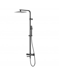 Kolumna prysznicowa Corsan CMN020 Ango z termostatem czarna