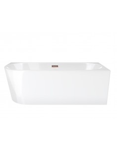 Wanna Narożna Corsan Intero SLIM Prawa 150 Cm Z Wykończeniem Różowe Złoto