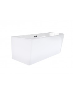 Wanna narożna Corsan Intero lewa 150 cm z wykończeniem czarnym 2