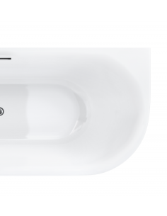 Wanna Narożna Corsan Intero SLIM Lewa 150 Cm Z Wykończeniem Chrom 2