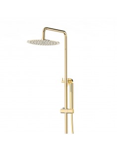 Natryskowa złota kolumna prysznicowa Corsan Lugo CMN01TGL 2