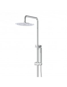 Natryskowa kolumna prysznicowa Corsan Lugo CMN01MCH okrągła deszczownica z baterią mieszaczową 2