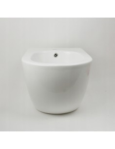 Stojąca Umywalka Akrylowa Corsan Olia MU5040 Biała Z Syfonem I Korkiem Złotym 2