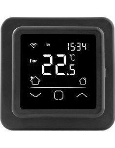 Termostat do elektrycznego ogrzewania podłogowego SUNFLOOR C16 WiFi czarny 2