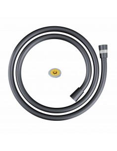 Wąż prysznicowy z PCV Corsan CMW250 czarny z O-ringiem i regulatorem przepływu wody NEOPERL