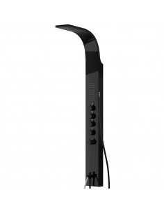 Panel Prysznicowy Corsan Samsara S003 Termostat Czarna Stal Wylewka