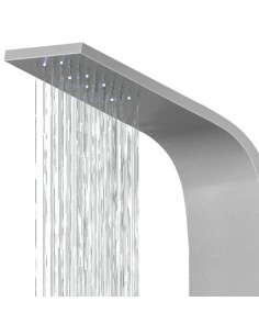 Panel prysznicowy Corsan ALTO Termostat Srebrny Deszczownica LED 2