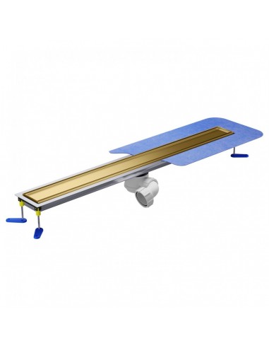 Odpływ Liniowy Pod Mikrocement Wiper MCR Pure Brass