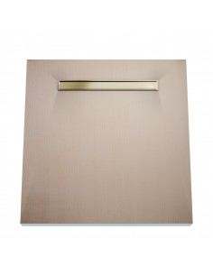 Brodzik podpłytkowy czterospadowy z regulowanym odpływem Wiper Elite Pure Brass 