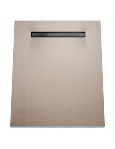 Brodzik podpłytkowy czterospadowy z regulowanym odpływem Wiper Elite Pure Black 