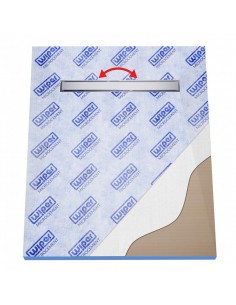 Brodzik pod mikrocement ze zintegrowanym odpływem liniowym i kratką (Reversible)