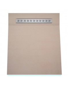 Jednospadowy brodzik podpłytkowy Wiper z odpływem liniowym Premium i kratką (Tivano)