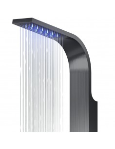 Panel prysznicowy Corsan SNAKE Mieszacz Stal GunMetal Deszczownica LED 2