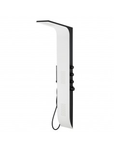 Panel prysznicowy Corsan DUO Termostat Biało-Czarny Deszczownica LED 2