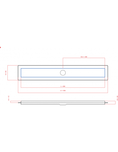 Odpływ liniowy Wiper 800 mm Premium...