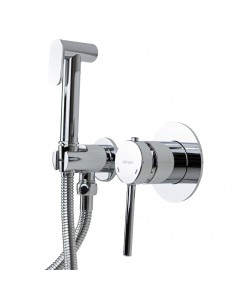 Bateria bidetowa podtynkowa z wężem Corsan CMB7570CH Lugo Chrom