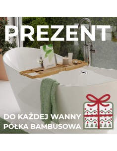 Wanna Wolnostojąca Narożna Corsan INTERO 150 Cm Montaż Lewostronny Korek Klik - Klak Szczotkowane Złoto 2