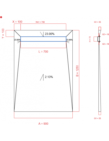 Showerlay Wiper 4 Way 900 X 1250 Mm. . . 