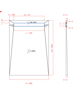 Showerlay Wiper 4 Way 900 X. . . 