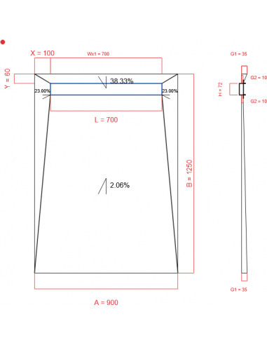 Showerlay Wiper 4 Way 900 X 1250 Mm. . . 