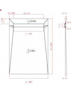 Showerlay Wiper 4 Way 900 X. . . 