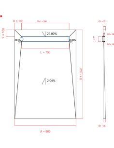 Showerlay Wiper 4 Way 900 X. . . 