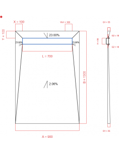 Showerlay Wiper 4 Way 900 X. . . 