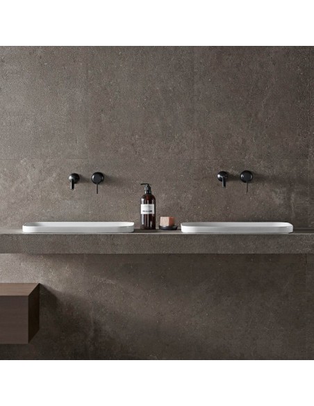 Umywalka wpuszczana w blat Intero 530x370x155 mm z korkiem złotym