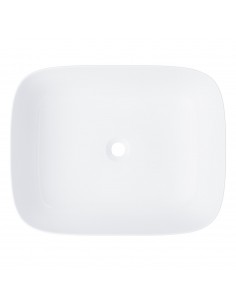 Umywalka nablatowa Mono prostokątna 500x400x145 mm z korkiem chrom