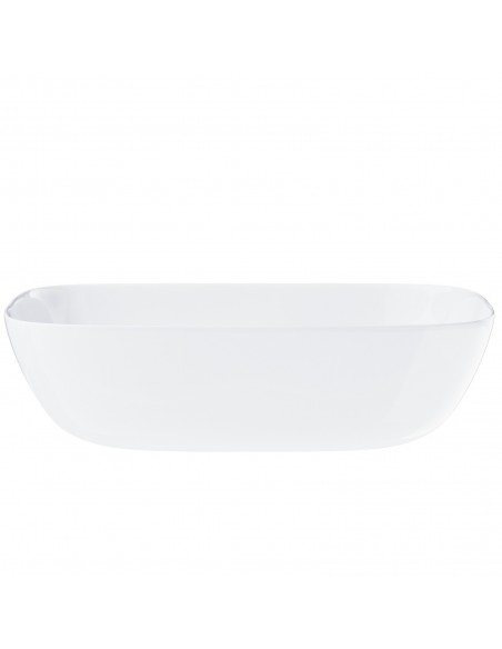 Umywalka nablatowa Mono prostokątna 500x400x145 mm z korkiem czarnym