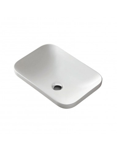 Umywalka wpuszczana w blat Intero 430x380x140 mm z korkiem chrom