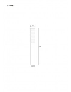 Słuchawka prysznicowa Corsan CMP007GL złota 2