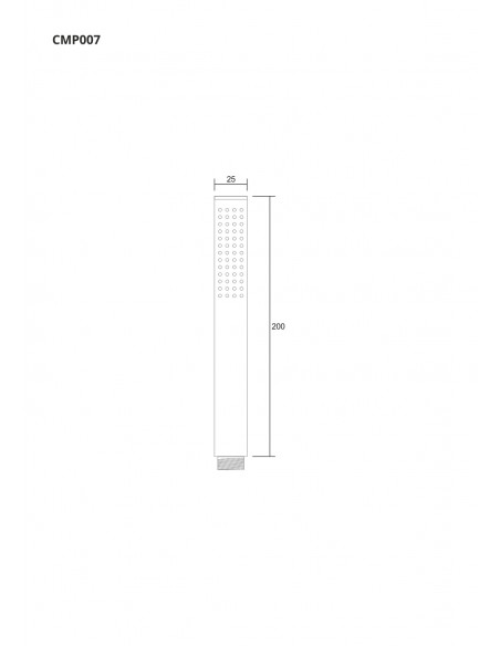 Słuchawka prysznicowa Corsan CMP007GL złota