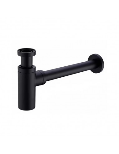Syfon butelkowy odpływowy do umywalki MU04BL, czarny