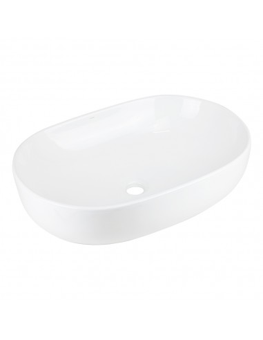 Umywalka nablatowa OLVENA UC5566 600x400x150 Owalna bez korka