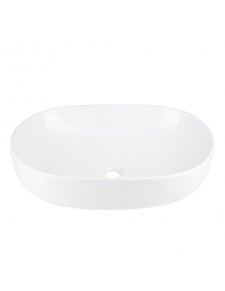 Umywalka nablatowa OLVENA UC5566GL 600x400x150mm Owalna Złoty korek