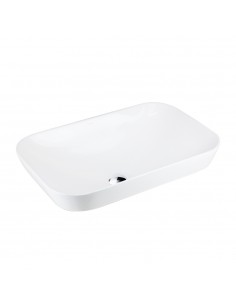 Umywalka nablatowa INTERO UC5580CH prostokątna 530x335x170 mm Chromowany korek