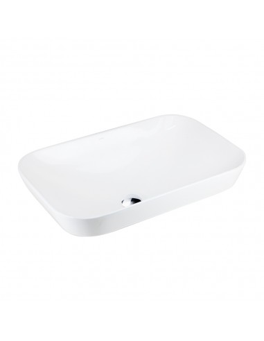 Umywalka nablatowa INTERO UC5580CH prostokątna 530x335x170 mm Chromowany korek