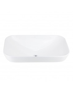 Umywalka nablatowa INTERO UC5580CH prostokątna 530x335x170 mm Chromowany korek 2