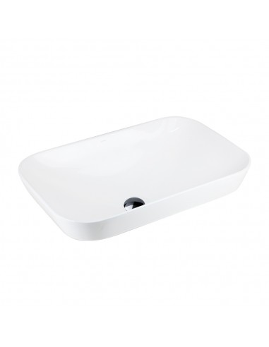 Umywalka nablatowa INTERO UC5580BL prostokątna 530x335x170 mm Czarny korek