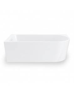 Wanna narożna INVELIA V220LLBL 160x75cm Montaż lewostronny Korek klik klak Czarny 2