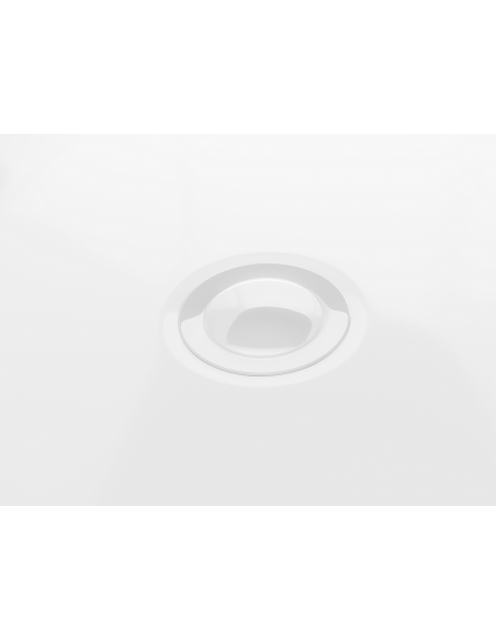 Wanna przyścienna wolnostojąca Corsan MONO 160 x 75 cm Korek klik-klak Biały