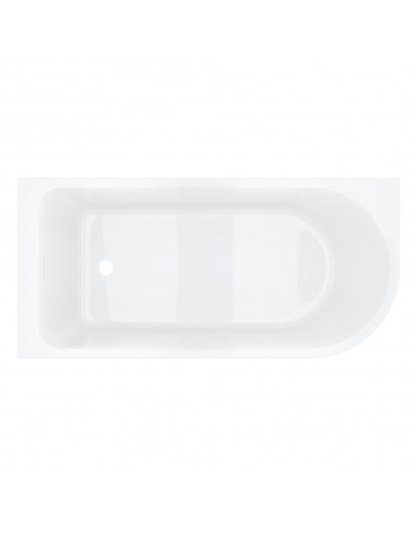 Wanna narożna INVELIA V220LL 160x75 cm Montaż lewostronny