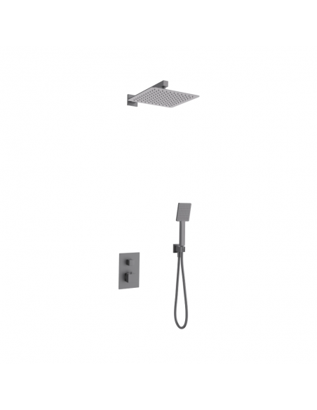 Zestaw prysznicowy ANGO Z01TGM 2-funkcyjny z deszczownicą 25cm