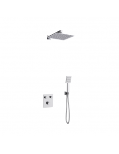 Zestaw prysznicowy podtynkowy ANGO Z02MCH Deszczownica 25cm Mieszacz Słuchawka prysznicowa Chrom