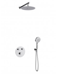 Zestaw prysznicowy podtynkowy LUGO Z04MCH Deszczownica 25cm Mieszacz Słuchawka prysznicowa Chrom