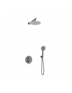 Zestaw prysznicowy Corsan Ango Z01MGM z deszczownicą 25 cm, baterią podtynkową i prysznicem