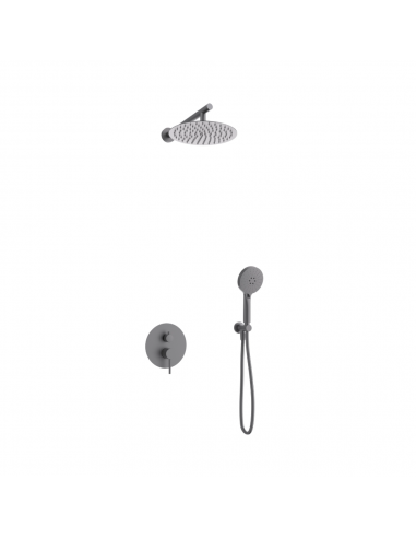 Zestaw prysznicowy Corsan Ango Z01MGM z deszczownicą 25 cm, baterią podtynkową i prysznicem